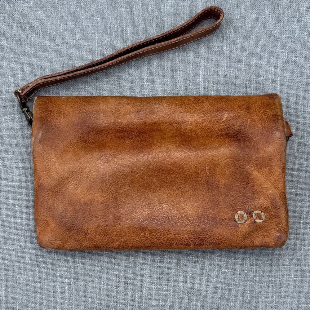 BED|STU Tan Leather Wristlet